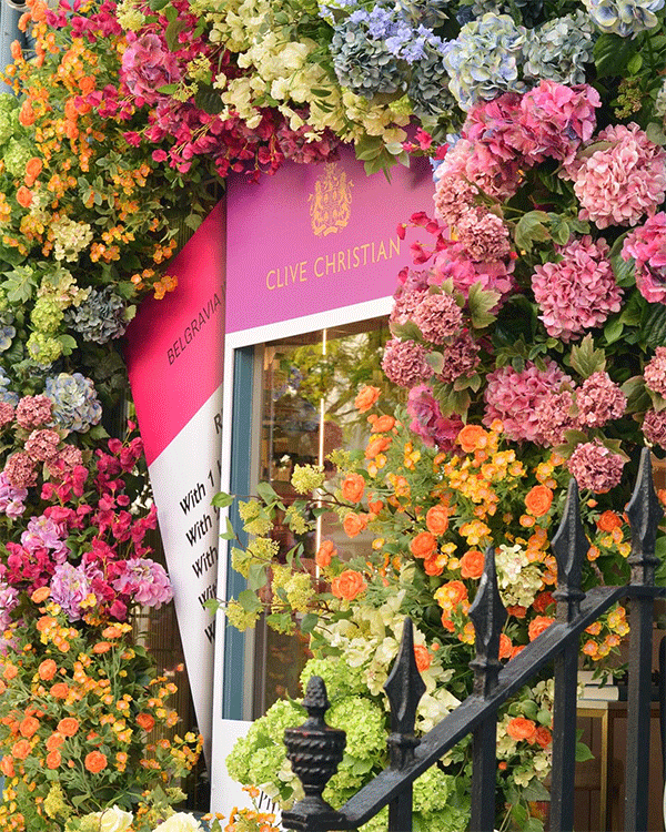 Spring floral decoration for corporate event in London